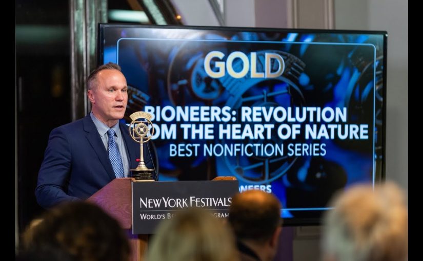 Joshua Fouts at NY Festival Radio Awards Ceremony 2018 | Bioneers