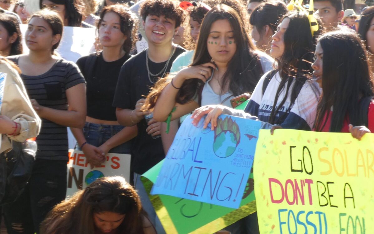 Youth Rally Against Climate Inaction with a Focus on Immigration and Farmworkers