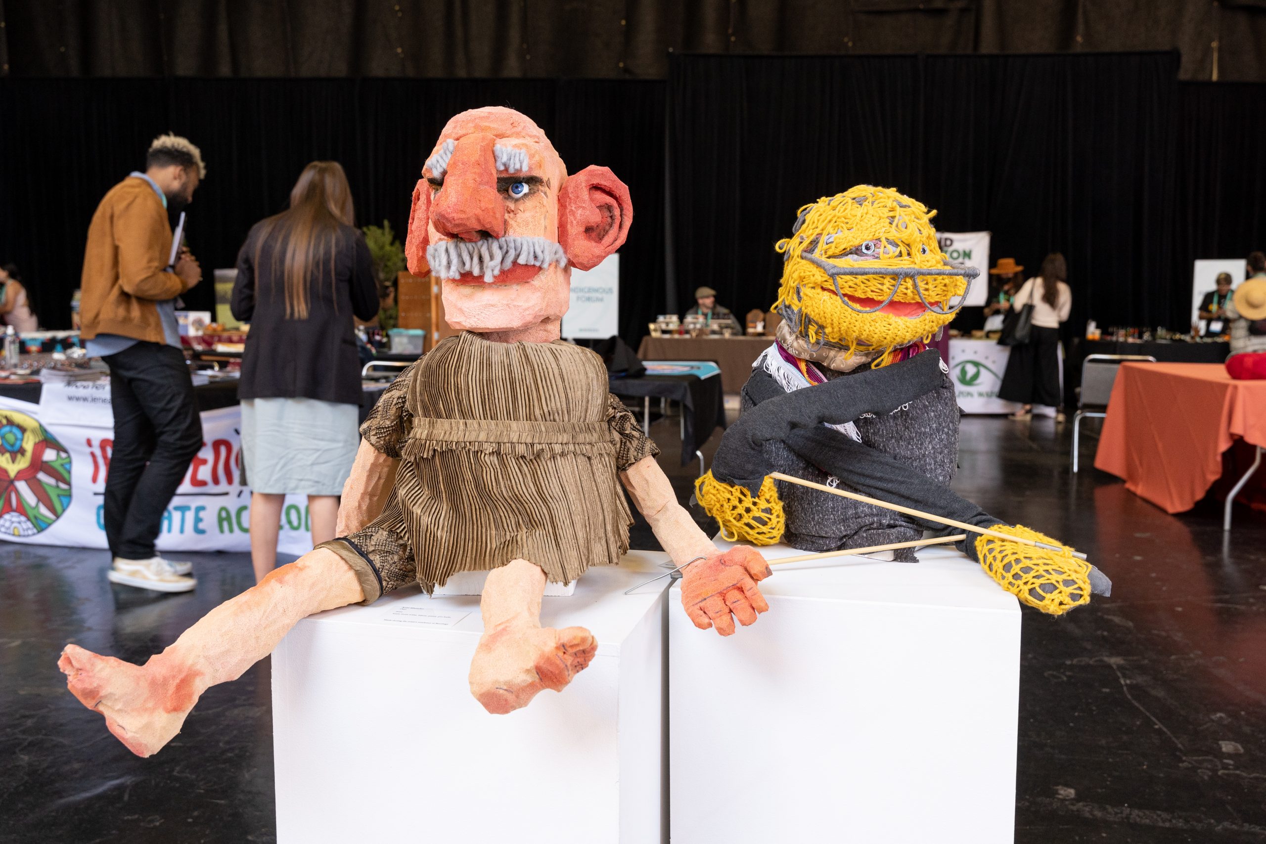 Pieces from the Recology San Francisco Artist in Residence (AIR) Program at Bioneers 2022.